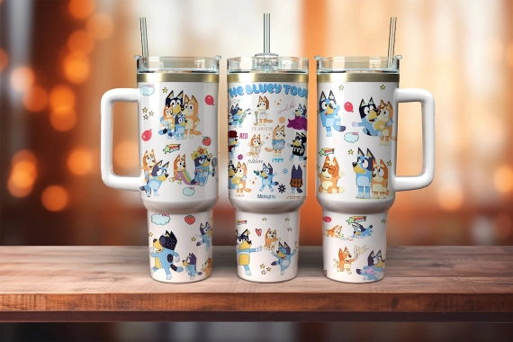 Bluey Cartoon 30oz or 40oz Tumbler HG
