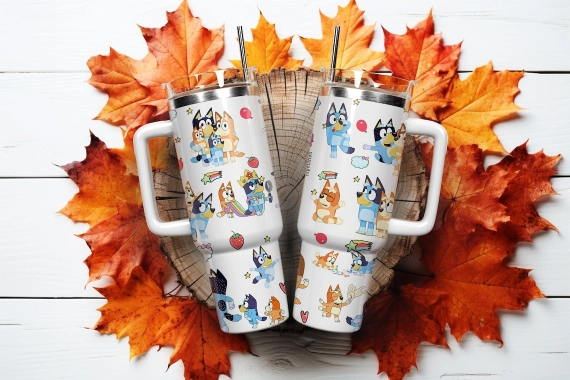 Bluey Cartoon 30oz or 40oz Tumbler HG