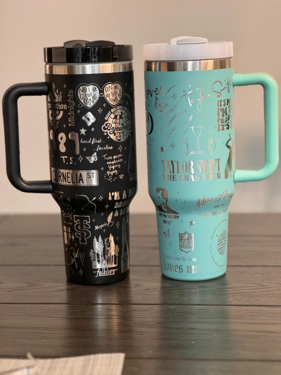 Taylor Swift Album 2024 The Tortured Poets Department Music Custom Swiftie University 30oz or 40oz  Engraved Tumbler HG Midnight Lover 1989