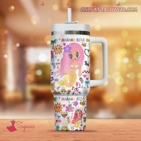 Karol G Music Custom Quencher 30oz or 40oz Stainless Steel Tumbler HG With Handle
