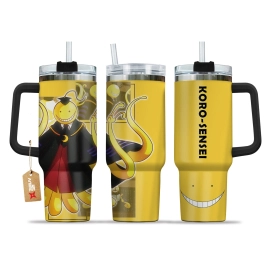 Korosensei Assassination Classroom Anime Custom   Quencher 30oz or 40oz Stainless Steel Tumbler With Handle HG