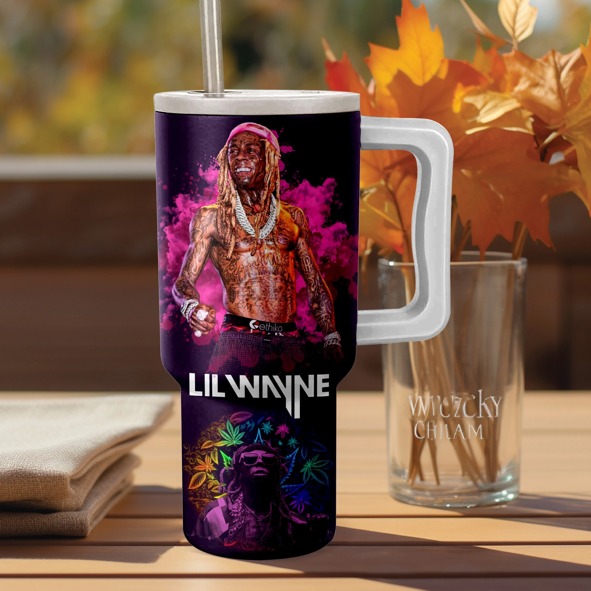 Lil Wayne Music Custom Stanley Quencher 40oz Stainless Steel Tumbler HG With Handle