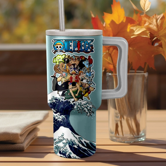 Straw Hat Crew One Piece Anime Custom Quencher 30oz Or 40oz Stainless Steel Tumbler With Handle HG