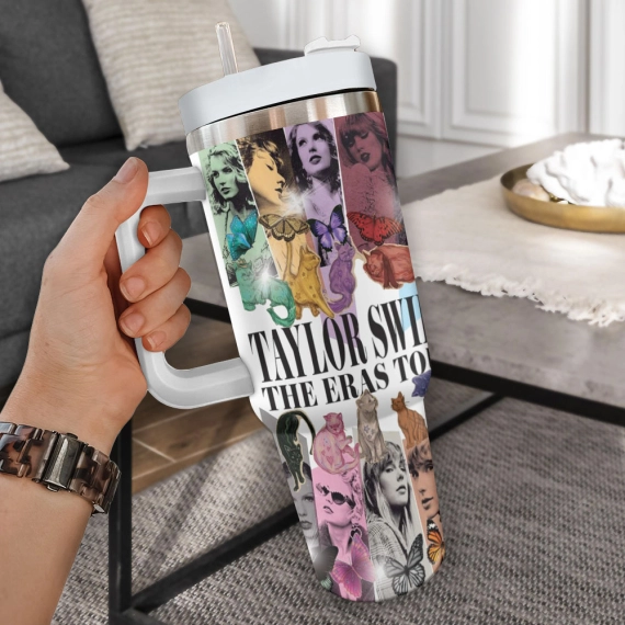 Taylor Swift Music Custom  Quencher 30oz or 40oz Stainless Steel Tumbler With Handle HG
