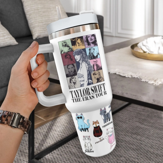 Taylor Swift Music Custom  Quencher 30oz or 40oz Stainless Steel Tumbler With Handle HG