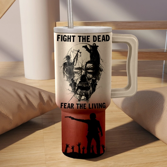 The Walking Dead TV Series Custom Quencher 30oz or 40oz Stainless Steel Tumbler With Handle, Best Gifts NVA