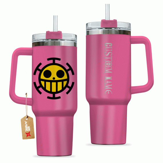 Trafalgar D. Law One Piece Anime Custom Quencher 30oz Or 40oz Stainless Steel Tumbler With Handle HG