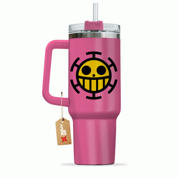Trafalgar D. Law One Piece Anime Custom Quencher 30oz Or 40oz Stainless Steel Tumbler With Handle HG