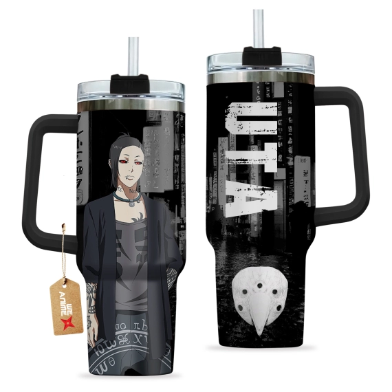 Uta Tokyo Ghoul Anime Custom 30oz or 40oz Quencher Stainless Steel Tumbler With Handle, Best Gift Idea NVA