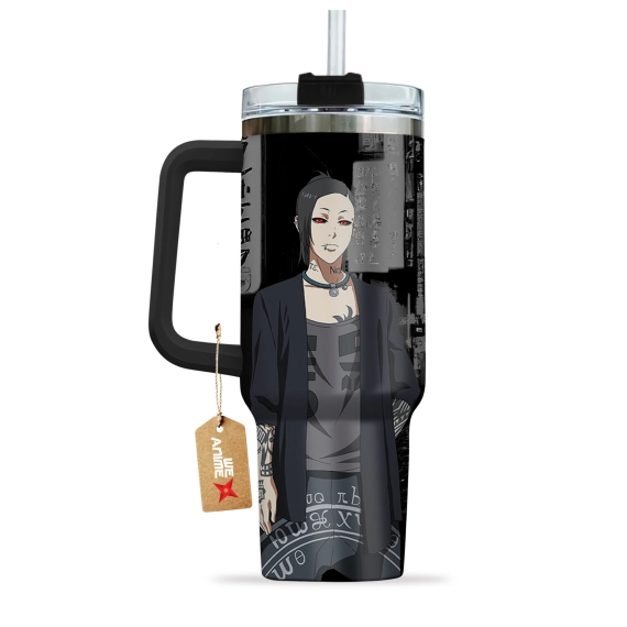 Uta Tokyo Ghoul Anime Custom 30oz or 40oz Quencher Stainless Steel Tumbler With Handle, Best Gift Idea NVA