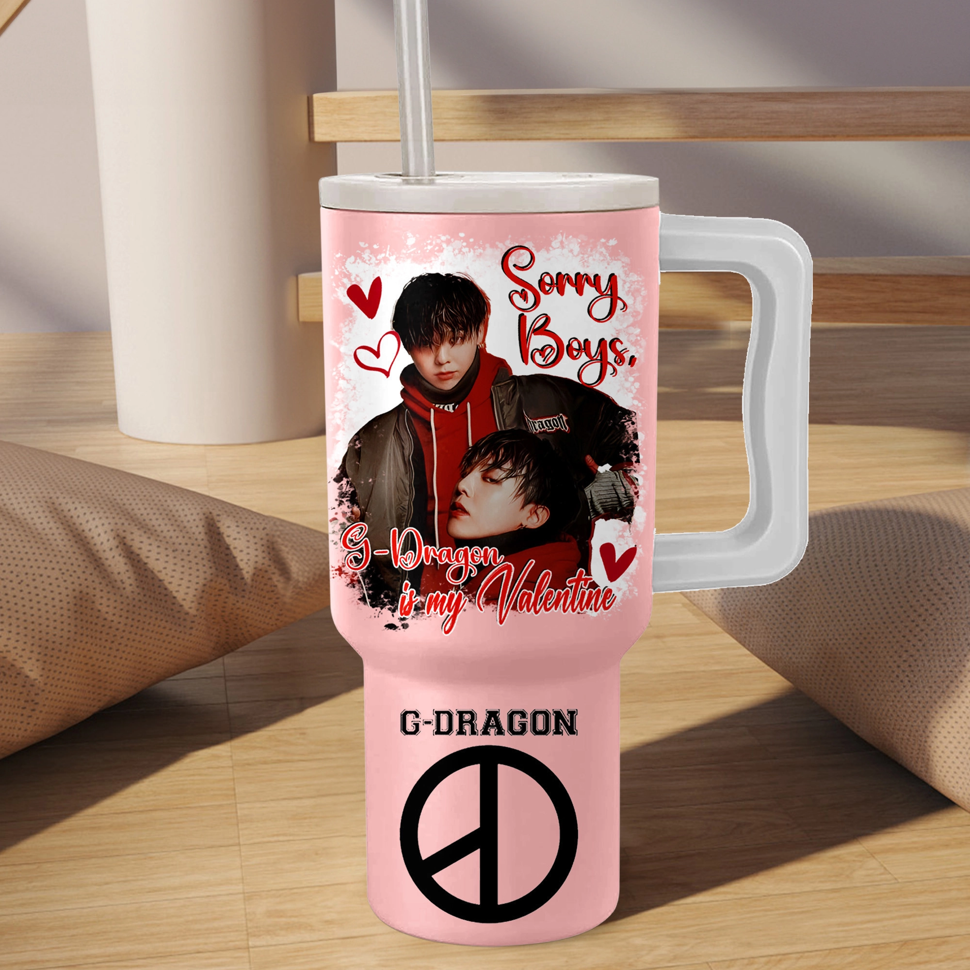 Valentine G-Dragon Music Custom Stanley Quencher 40oz Stainless Steel Tumbler HG With Handle