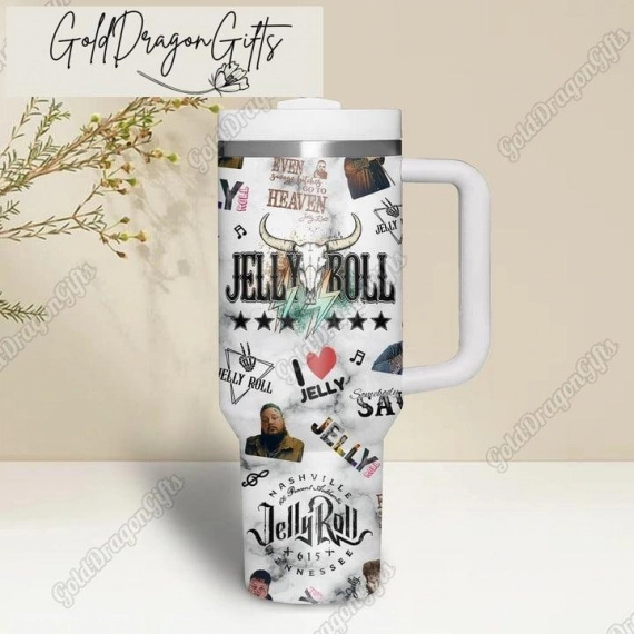 Jelly Roll 30oz or 40oz Tumbler With handle HG