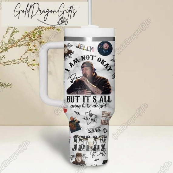 Jelly Roll 30oz or 40oz Tumbler With handle HG