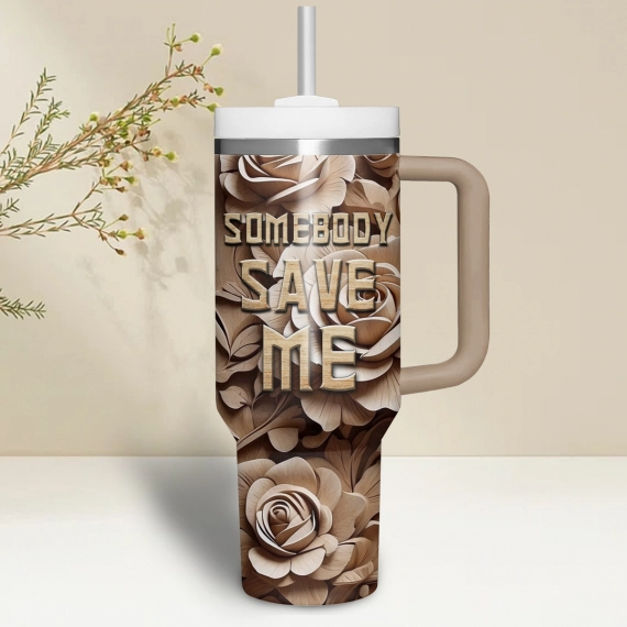 Jelly Roll Music Custom Stanley Quencher 30oz or 40oz Stainless Steel Tumbler With Handle HG