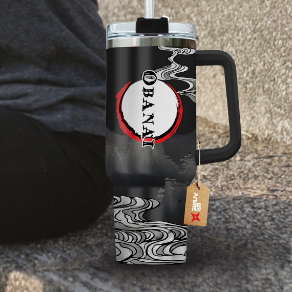 Obanai Iguro Kimestu no Yaiba Demon Slayer Anime Custom Quencher 30oz or 40oz Stainless Steel Tumbler With Handle HFN